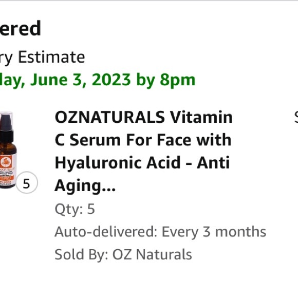 OZNATURALS Vitamin C Serum For Face with Hyaluronic Acid 30ml each bottle - Picture 5 of 5